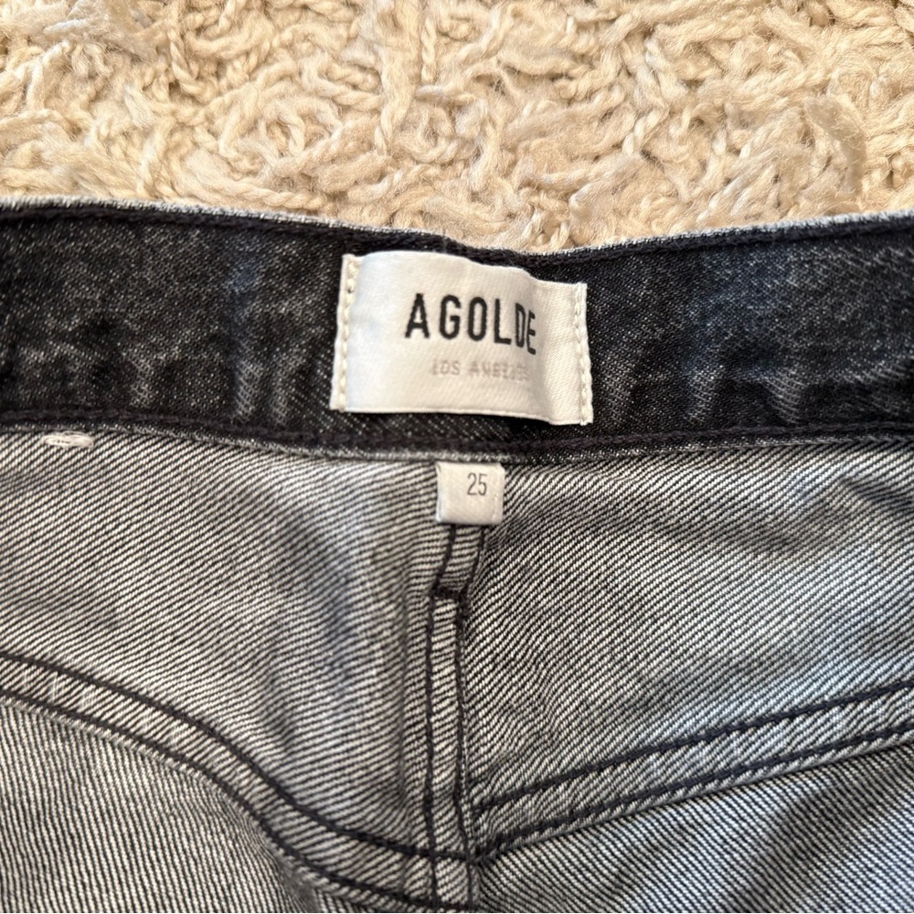 AGOLDE Kelly mid-rise straight-leg organic jeans size 25 - Picture 5 of 6